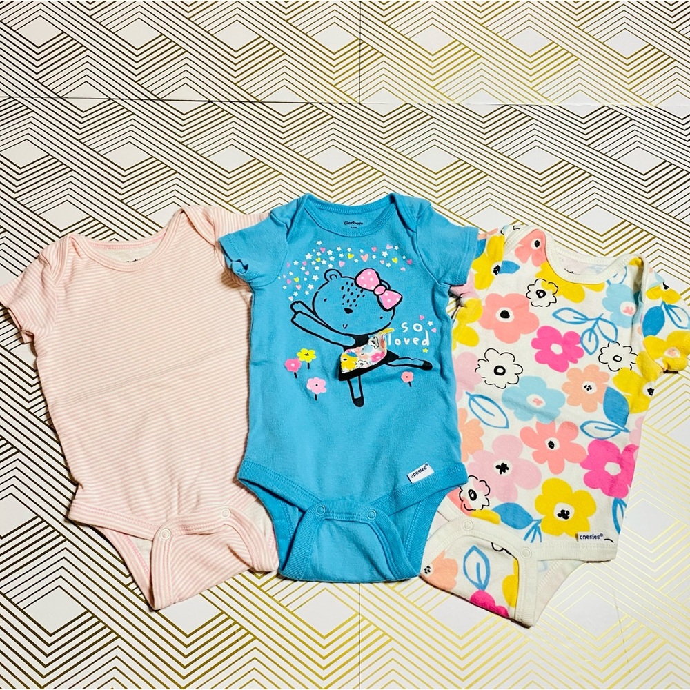 3-Gerber Girl Onesies